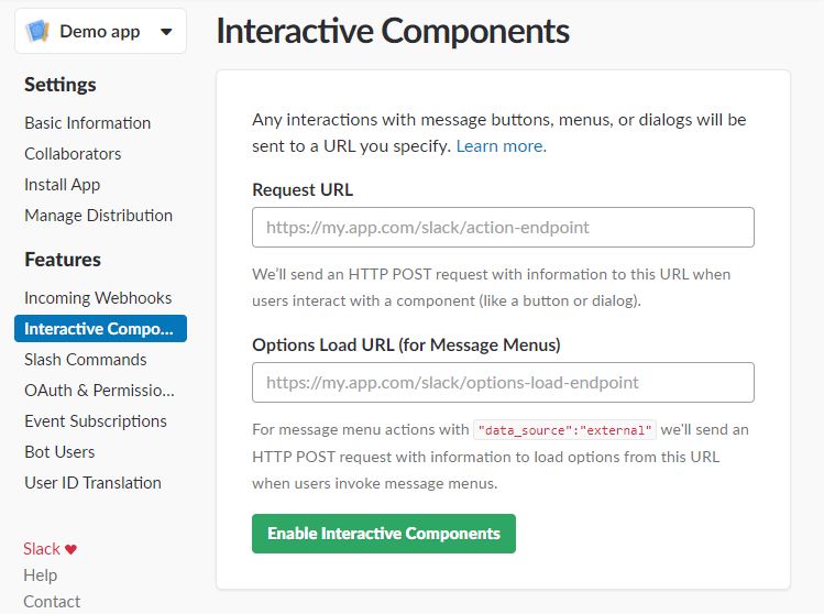 Slack Publish Instructions Steps