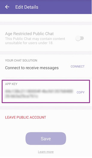 Viber Publish Instructions Steps